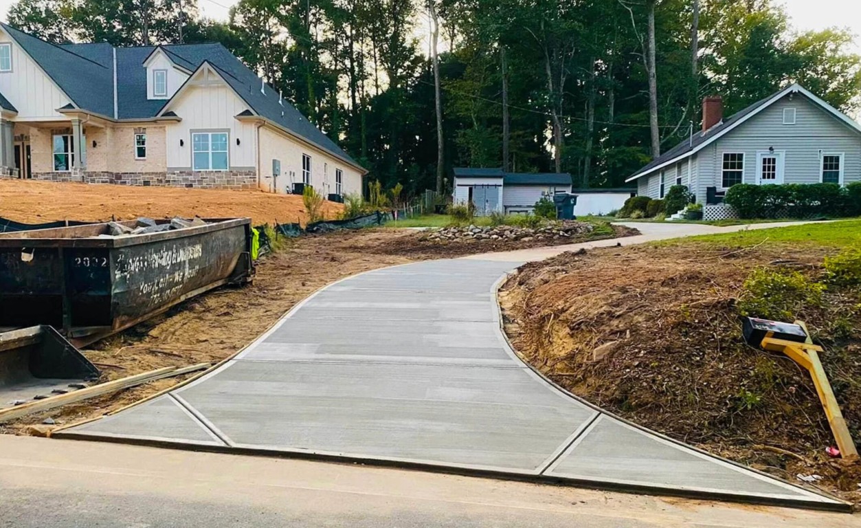 Professional concrete driveway installation in Woodbury, MN